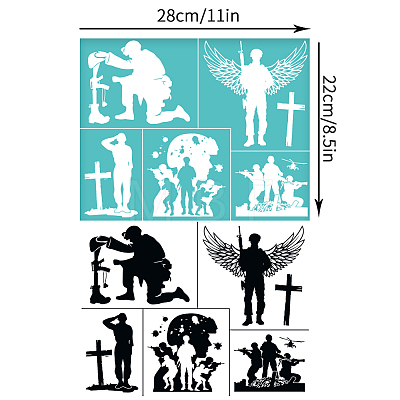 Self-Adhesive Silk Screen Printing Stencil DIY-WH0338-345-1