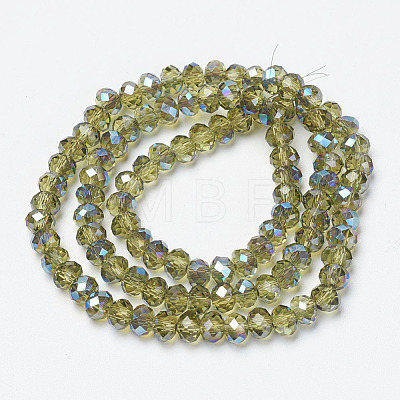 Electroplate Glass Beads Strands EGLA-A034-T2mm-I19-1