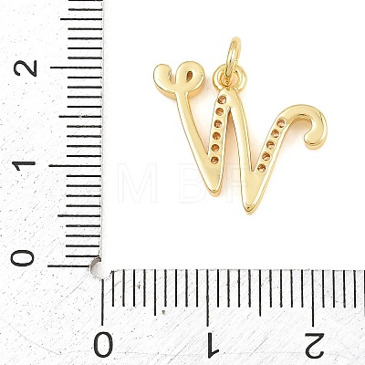 Brass Micro Pave Clear Cubic Zirconia Pendants CU-CBA7939-01W-G-1