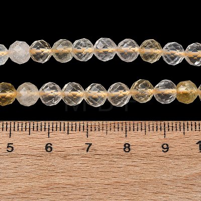 Heated Natural Citrine Beads Strands G-G927-10C-1