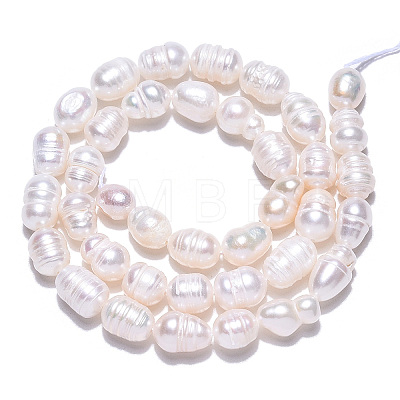 Natural Cultured Freshwater Pearl Beads Strands PEAR-N012-06R-1