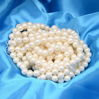 Round Shell Pearl Bead Strands BSHE-L011-4mm-A013A-1