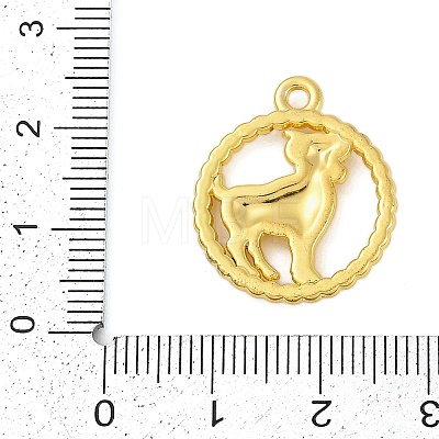 Twelve Constellations Alloy Pendants PALLOY-Q006-01H-G-1