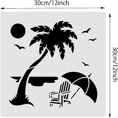Plastic Drawing Painting Stencils Templates DIY-WH0172-026-1