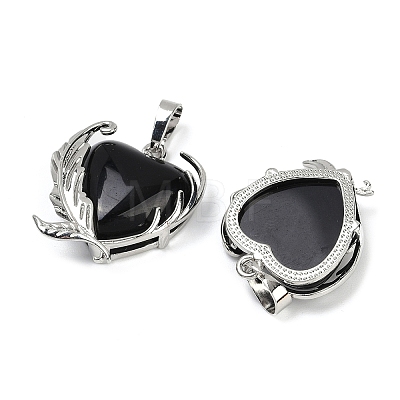 Natural Obsidian Pendants G-Q025-01P-06-1