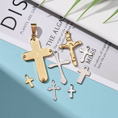 Stainless Steel Cross Gothic Pendants STAS-MSMC001-11-1