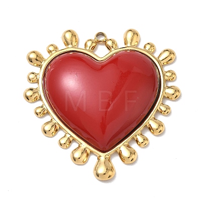 304 Stainless Steel Enamel Big Pendants STAS-P453-10G-1