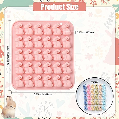 Rabbit Shaped Silicone Molds ST-CJ0043-064-1
