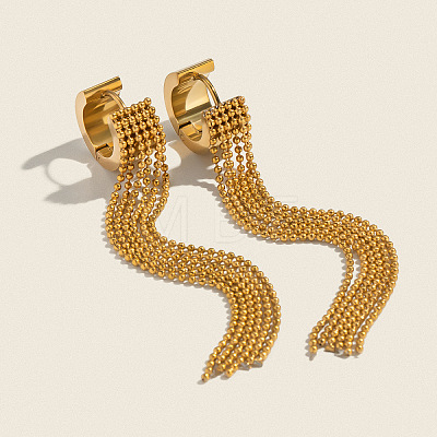 304 Stainless Steel Hoop Earrings AU2078-1-1