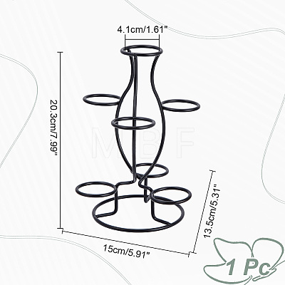 7-Slot Iron Easter Egg Display Stands ODIS-WH0058-21B-EB-1