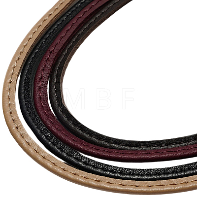 Leather Eyeglass Necklace Strap AJEW-CL0005-06B-1