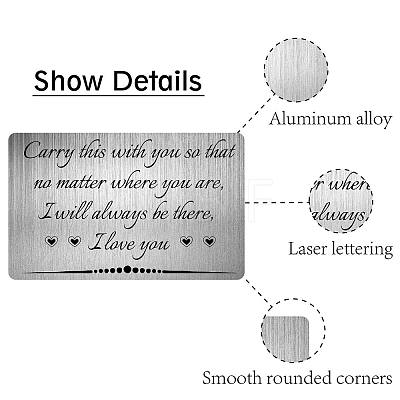 Rectangle 201 Stainless Steel Custom Blank Thermal Transfer Wallet Card DIY-WH0252-023-1