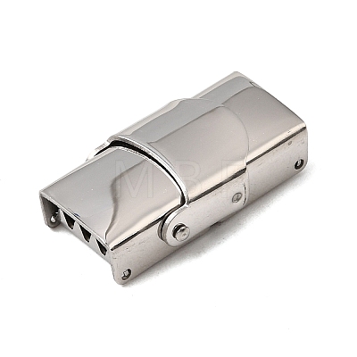 Tarnish Resistant 201 Stainless Steel Watch Band Clasps STAS-P221-22B-P-01-1
