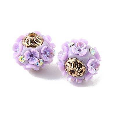 Handmade Polymer Clay Indonesia Beads PY-CBAAA14-12KCG-02-1