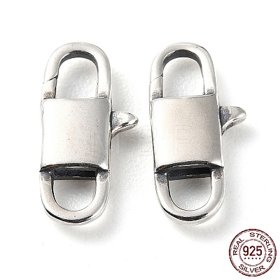 925 Thailand Sterling Silver Lobster Claw Clasps STER-D003-16P-1