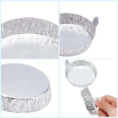 Olycraft 90Pcs 3 Style Aluminum Foil Weighing Dish AJEW-OC0002-56-1