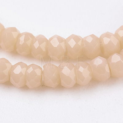 Opaque Glass Beads Strands EGLA-K010-B11-1