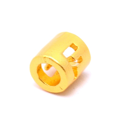 Alloy Letter Beads PALLOY-WH0081-55F-1