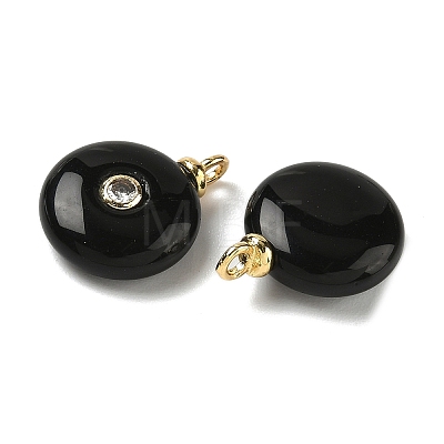 Natural Black Onyx Pendants G-H328-08G-A16-1