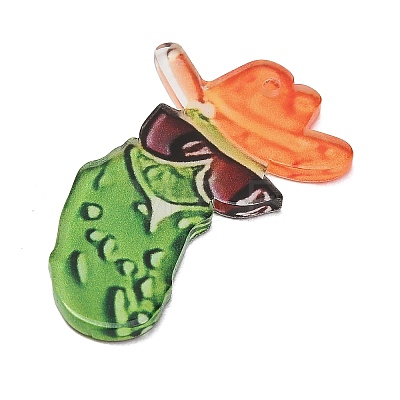 Printed Acrylic Pendants OACR-A046-02D-1