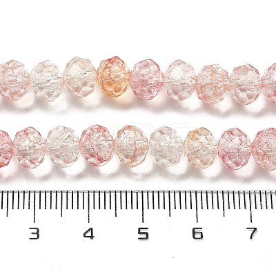 Transparent Crackle Glass Beads Strands CCG-L050-01A-05-1