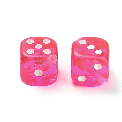 Spray Printed Transparent Acrylic Beads AC-CBA40CF-01-1
