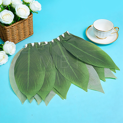 Cloth Leaf Hula Skirt AJEW-WH0696-794-1