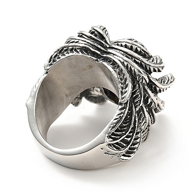 316 Stainless Steel Ring RJEW-C030-06A-AS-1