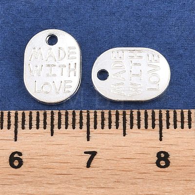 Tibetan Style Alloy Oval Charms LS-TIBEP-Q035-08S-NR-1