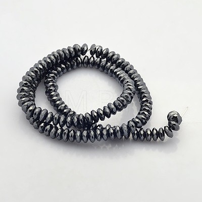 Electroplate Non-magnetic Synthetic Hematite Beads Strands G-J208C-01-1