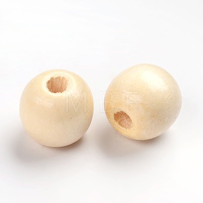 Dyed Natural Wood Beads TB095Y-6-1