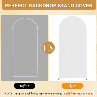 1Pc Polyester & Spandex Wedding Arch Cover Cloth DIY-CN0004-09C-03-1