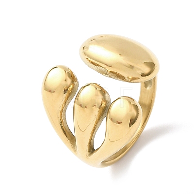 304 Stainless Steel Cuff Rings RJEW-P177-01E-G-1