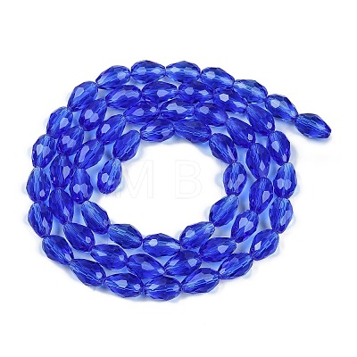 Transparent Glass Beads Strands X-EGLA-N013-T6mm-D11-1