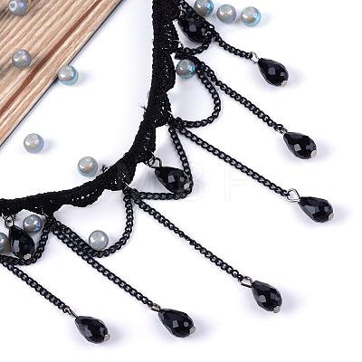 Gothic Style Vintage Lace Choker Necklaces NJEW-Q291-31-1