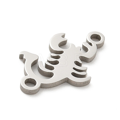 201 Stainless Steel Laser Cut Connector Charms STAS-R133-02P-14-1