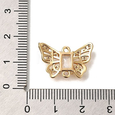 Brass Micro Pave Cubic Zirconia Pendants KK-M301-02G-1