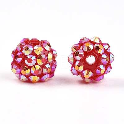 AB-Color Resin Rhinestone Beads RESI-S315-10x12-08-1