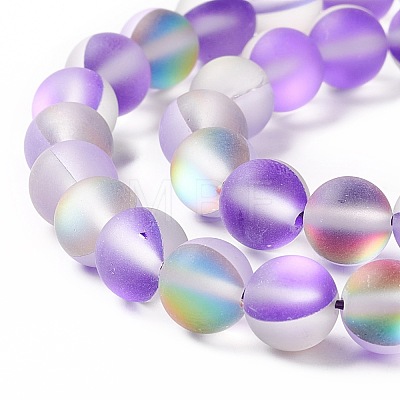 Synthetic Moonstone Beads Strands G-E573-01B-21-1