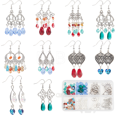 SUNNYCLUE DIY Chinese Style Alloy Chandelier Earring Making Kit DIY-SC0024-23-1