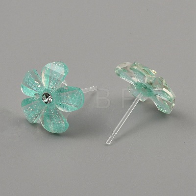 Resin Stud Earrings LS-EJEW-WH0016-38C-02-1