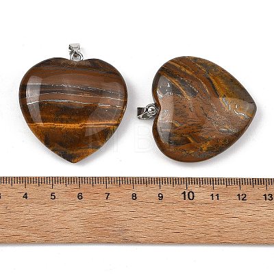 Natural Tiger Iron Pendants GG-K002-12A-14-1