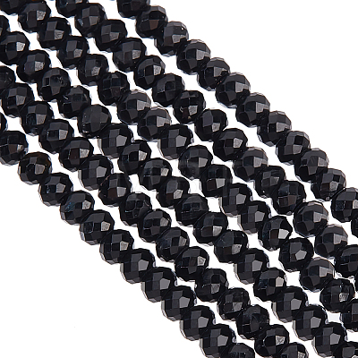 2 Strands Natural Black Tourmaline Beads Strands G-OC0005-30-1
