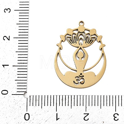 201 Stainless Steel Pendants STAS-Z155-06G-1