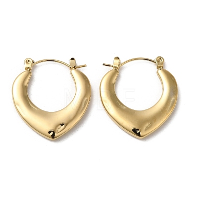 Rack Plating 304 Stainless Steel Hoop Earrings for Women EJEW-Z026-20G-1
