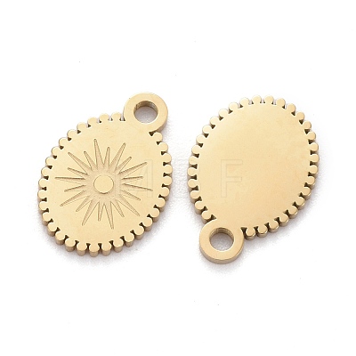 Ion Plating(IP) 304 Stainless Steel Charms STAS-F256-054G-1