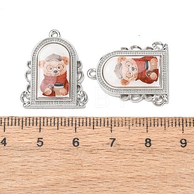 Alloy Epoxy Resin Pendants FIND-K031-01P-02-1