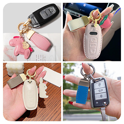PU Leather Keychains KEYC-TADJ0009-03MG-05-1