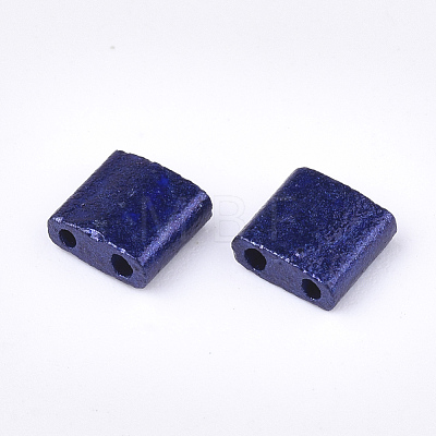 2-Hole Baking Paint Glass Seed Beads SEED-S023-17C-14-1