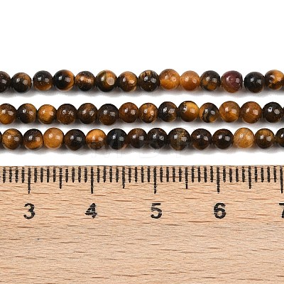 Natural Tiger Eye Beads Strands G-S259-21-3mm-1